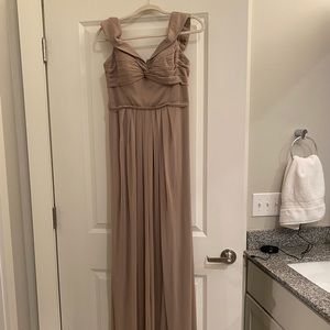 Beautiful Azazie bridesmaid dress taupe